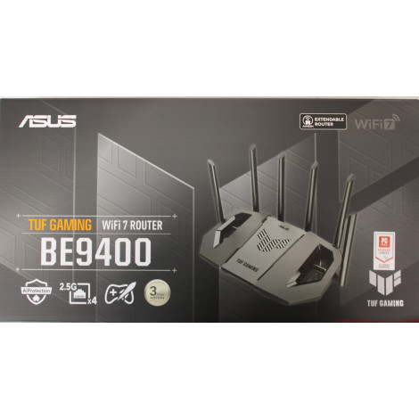 SALE OUT. Asus TUF-BE9400 Tri-Band WiFi 7 Gaming Router, EU+UK | SALE OUT. TUF-BE9400 Tri-Band WiFi 7 Gaming Router, EU+UK | 802