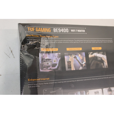 SALE OUT. Asus TUF-BE9400 Tri-Band WiFi 7 Gaming Router, EU+UK | SALE OUT. TUF-BE9400 Tri-Band WiFi 7 Gaming Router, EU+UK | 802