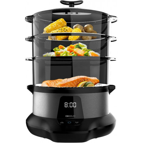 Cecotec Food Steamer | Vapovita 3000 Pro | 1000 W | Number of baskets 3