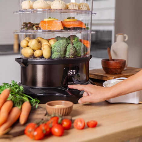 Cecotec Food Steamer | Vapovita 3000 Pro | 1000 W | Number of baskets 3
