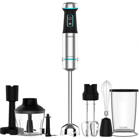 Cecotec | Hand Blender | Power TitanBlack 1200 XL PerfectCream&Crush | Hand Blender | 1200 W | Stainless steel/Black