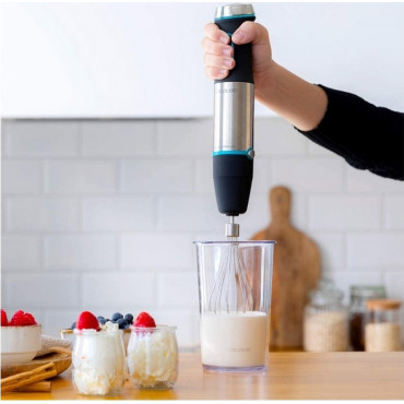 Cecotec | Hand Blender | Power TitanBlack 1200 XL PerfectCream&Crush | Hand Blender | 1200 W | Stainless steel/Black