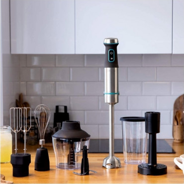 Cecotec | Hand Blender | Power TitanBlack 1200 XL PerfectCream&Crush | Hand Blender | 1200 W | Stainless steel/Black