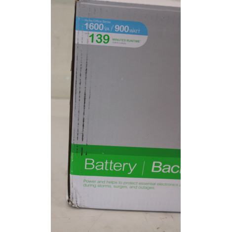 SALE OUT. APC Back-UPS 1600VA, 230V, AVR, IEC Sockets | SALE OUT. Schneider Electric Back-UPS, Tower | BX1600MI | 1600 VA | 900 