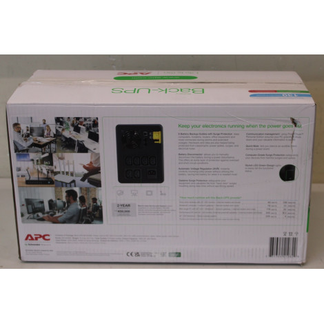SALE OUT. APC Back-UPS 1600VA, 230V, AVR, IEC Sockets | SALE OUT. Schneider Electric Back-UPS, Tower | BX1600MI | 1600 VA | 900 