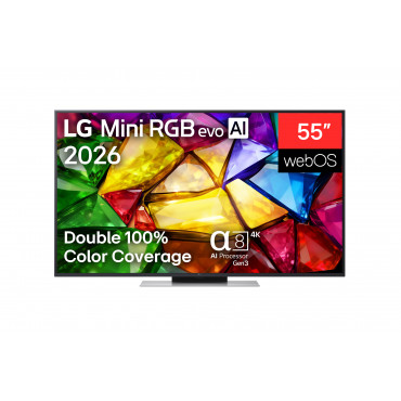 LG 55MRGB87B3B 55" (139 cm) 4K Mini RGB evo Smart TV | LG
