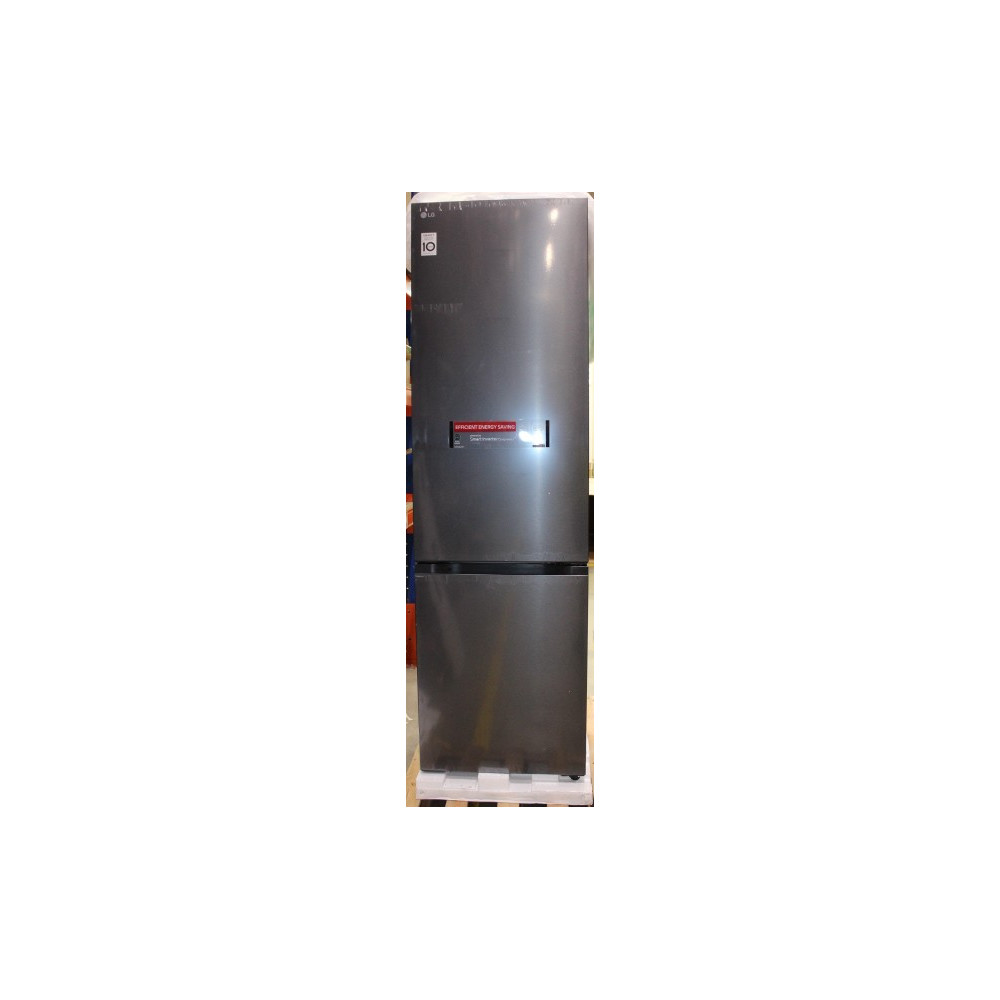 SALE OUT. LG GBBS322CEV Refrigerator, C, Free-standing, Combi, Height 2.03 m, Net fridge 262 L, Net freezer 113 L, Black | SALE 