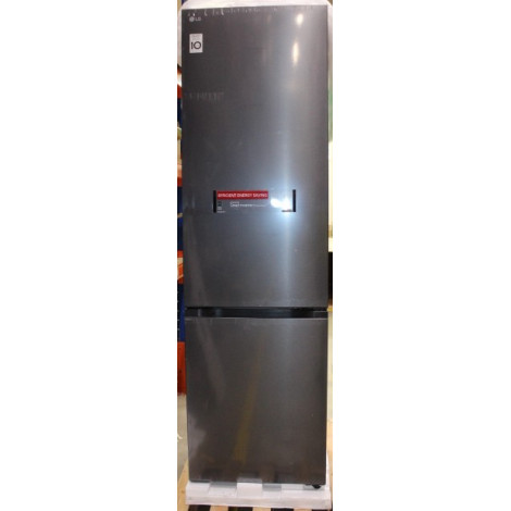 SALE OUT. LG GBBS322CEV Refrigerator, C, Free-standing, Combi, Height 2.03 m, Net fridge 262 L, Net freezer 113 L, Black | SALE 