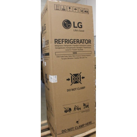SALE OUT. LG GBBS322CEV Refrigerator, C, Free-standing, Combi, Height 2.03 m, Net fridge 262 L, Net freezer 113 L, Black | SALE 