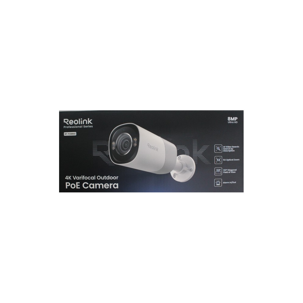 SALE OUT. Reolink PCRPB4K02 Smart 4K 133 View PoE Bullet Camera with 5 Optical Zoom | Reolink Smart 4K 133 View PoE Camera with 
