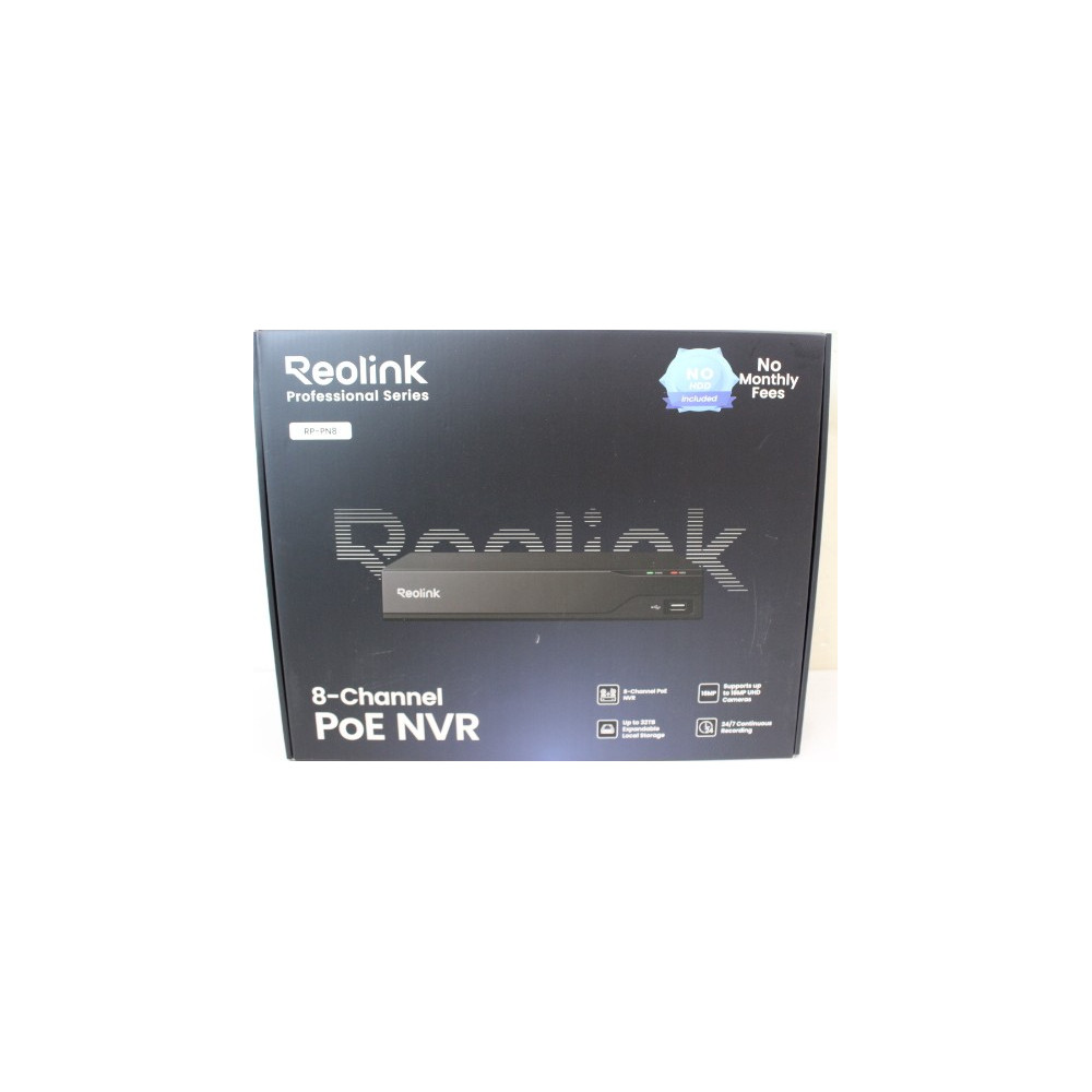 SALE OUT. Reolink RP-PN8 12-Channel* PoE NVR for 24/7 Continuous Recording | Reolink 12-Channel PoE NVR for 24/7 Continuous Reco