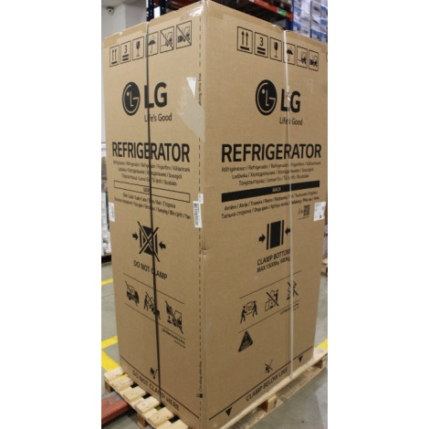 SALE OUT. LG GSGV81PYLL Refrigerator, Free-standing, Side by Side, E, Height 1.79 m, Net fridge 416 L, Net freezer 190 L, Silver