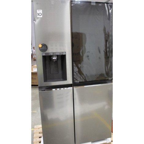 SALE OUT. LG GSGV81PYLL Refrigerator, Free-standing, Side by Side, E, Height 1.79 m, Net fridge 416 L, Net freezer 190 L, Silver