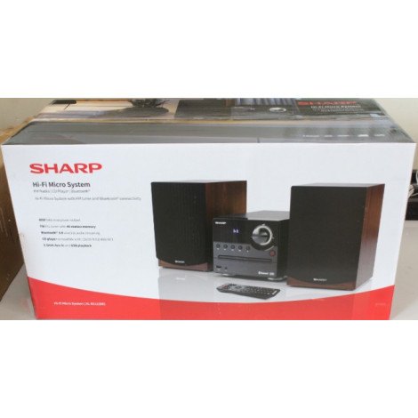 SALE OUT. Sharp XL-B512(BR) Hi-Fi Micro System, CD/FM/USB/Bluetooth v5.0, 45W, Brown | Sharp Hi-Fi Micro System | XL-B512(BR) | 