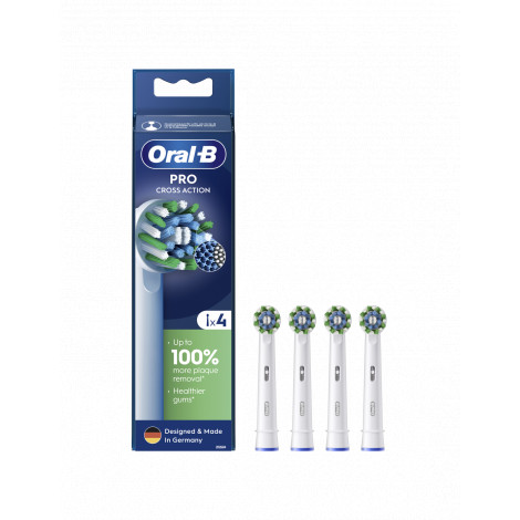 Oral-B | Toothbrush Heads | Cross Action Pro | Heads | For adults | Number of brush heads included 4 | Number of teeth brushing 