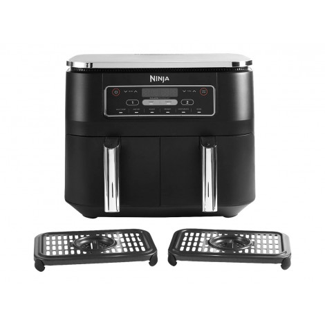 NINJA | Air Fryer | AF300 | Power 1 frying compartment: 1200 W 2 frying compartments: 2400 W W | Capacity 7.6 L | Black