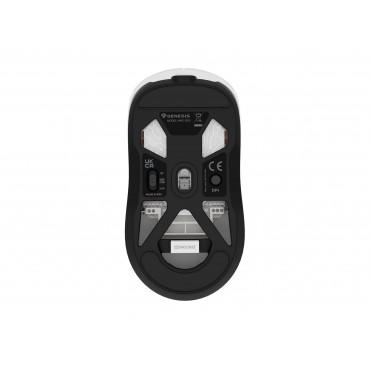 Genesis | Gaming Mouse | Zircon 660 | Wired/Wireless | 2.4 GHz, Bluetooth, USB | White