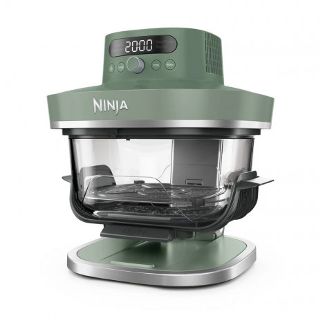 NINJA 5-in-1 XL Glass Air Fryer | AS090EUGN Crispi Pro | Power 2050 W | Capacity 5.7 L | Moss Green
