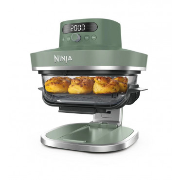 NINJA 5-in-1 XL Glass Air Fryer | AS090EUGN Crispi Pro | Power 2050 W | Capacity 5.7 L | Moss Green