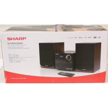 SALE OUT. Sharp XL-B517D(BR) Hi-Fi Micro System, CD/FM/USB/Bluetooth v5.0, Aux-in, 45W, Brown | Sharp Hi-Fi Micro System | XL-B5