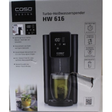 SALE OUT. Caso HW 616 Turbo Hot Water Dispenser, Capacity 2.5 L, Stainless steel, Black | SALE OUT. Caso Turbo Hot Water Dispens