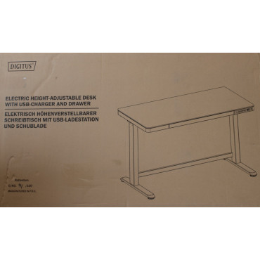 SALE OUT. Electric Height Adjustable Desk | 72 - 121 cm | Maximum load weight 50 kg | Metal | White | 24 month(s) | DAMAGED PACK
