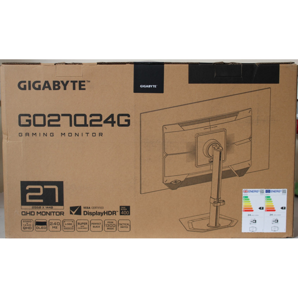SALE OUT. GIGABYTE MONITOR 27" WOLED GO27Q24G | Gigabyte SALE OUT. | GO27Q24G | 27 " | WOLED | QHD | 240 Hz | 0.03 ms | 2560 x 1