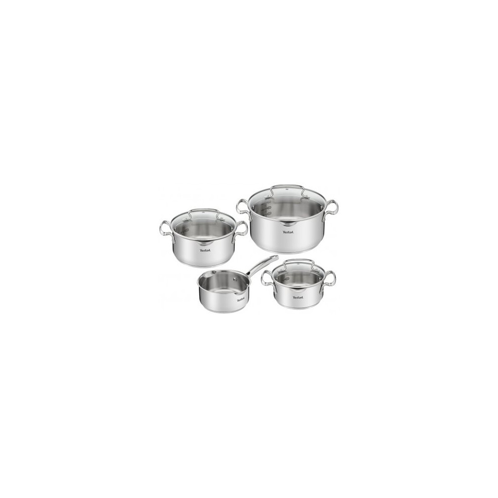 TEFAL | Duetto+ Stewpots set, 7 pcs | G719S734 | Stainless steel | Dishwasher proof | Lid included | Stainless steel