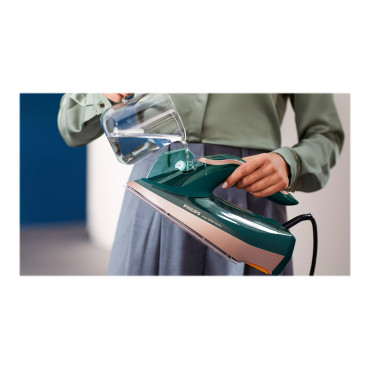 Philips | DST8030/70 Azur | Steam Iron | 3000 W | Water tank capacity 350 ml | Continuous steam 70 g/min | Green