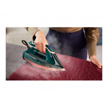 Philips | DST8030/70 Azur | Steam Iron | 3000 W | Water tank capacity 350 ml | Continuous steam 70 g/min | Green