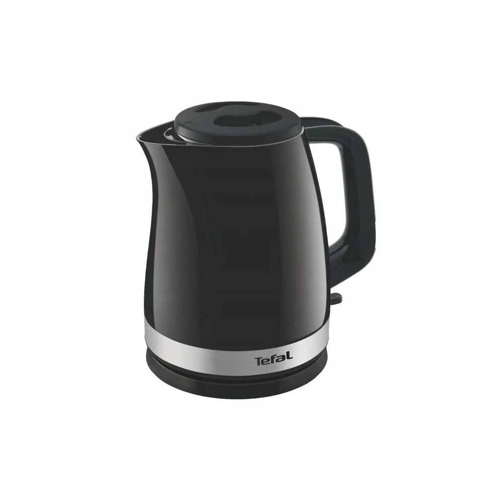 TEFAL | Kettle | KO150F30 Delfini Vision | Electric | 2400 W | 1.5 L | Plastic | 360 rotational base | Black/Stainless steel