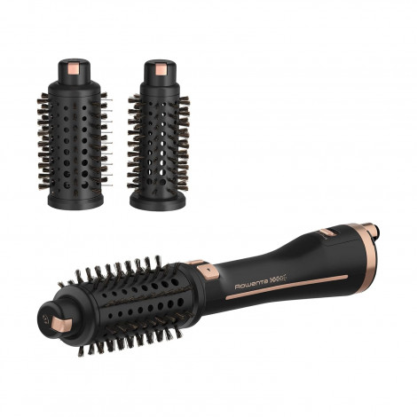 Rowenta | Styling Hair Brush | CF9620 | Temperature (max) 80 C | Number of heating levels 3 | Black/Gold Rose