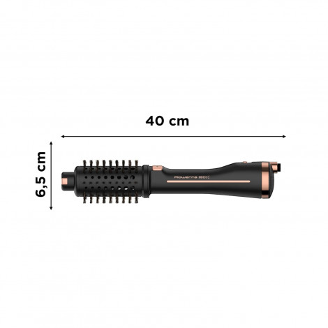 Rowenta | Styling Hair Brush | CF9620 | Temperature (max) 80 C | Number of heating levels 3 | Black/Gold Rose