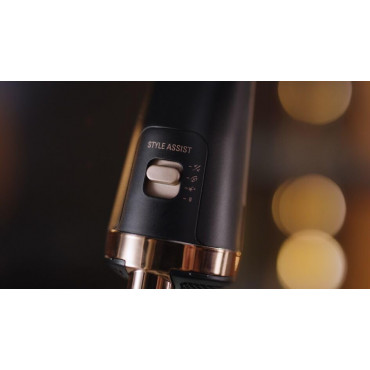 Rowenta | Styling Hair Brush | CF9620 | Temperature (max) 80 C | Number of heating levels 3 | Black/Gold Rose