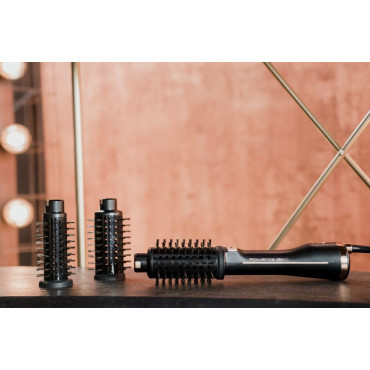 Rowenta | Styling Hair Brush | CF9620 | Temperature (max) 80 C | Number of heating levels 3 | Black/Gold Rose