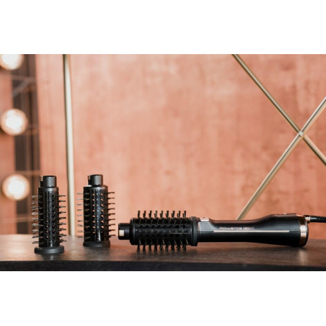 Rowenta | Styling Hair Brush | CF9620 | Temperature (max) 80 C | Number of heating levels 3 | Black/Gold Rose