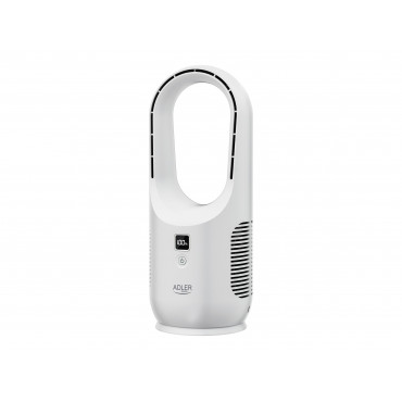 Adler Bladeless Rechargeable Fan | AD 7343 | Desk Fan | Diameter 14 cm | Number of speeds 3 | White