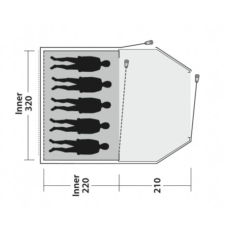 Outwell | Tent | Earth 5 | 5 person(s)