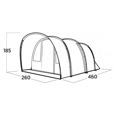 Easy Camp Tent | Skarvan 4 | 4 person(s) | Blue