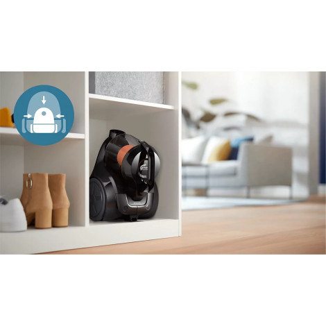 Philips | Vacuum cleaner | XB1142/10 1000 series | Bagless | Power 800 W | Dust capacity 1.3 L | Rich black/Coral moody