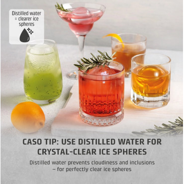 Caso Ice Ball Maker | IceBall Pro | Power 130 W | Capacity 1.3 L | Matt Black