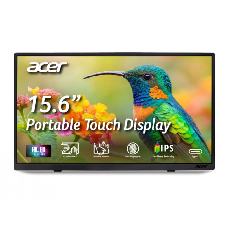 Acer | PM161QT bmiuux | 16 " | IPS | FHD | 16:9 | 60 Hz | 6 ms | 1920 x 1080 pixels | Touchscreen | 220 cd/m | HDMI ports quanti