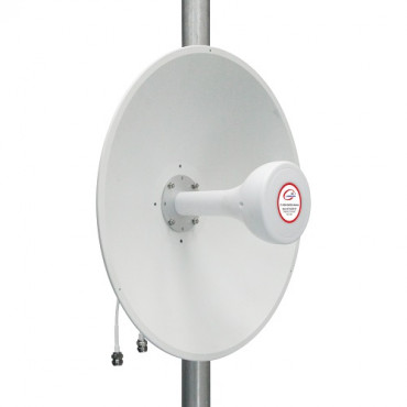 5G / LTE / CBRS 2x2MIMO antena, 1.7-4.2GHz, 17dBi+19dBi