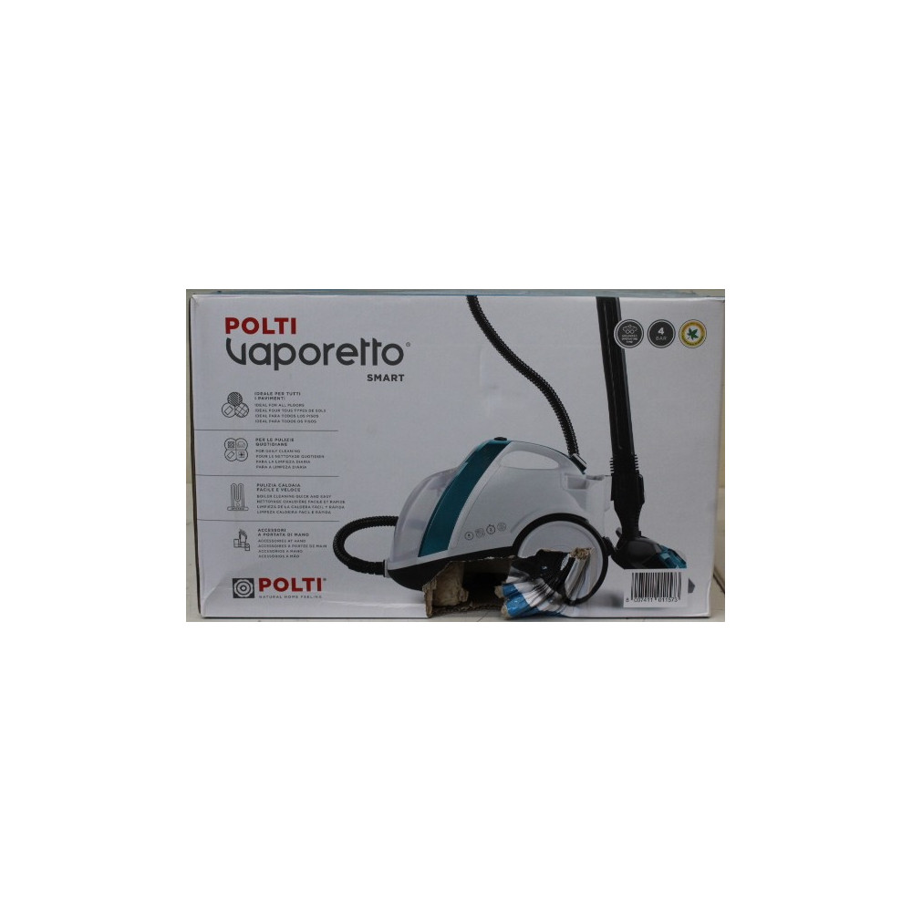 SALE OUT. | Polti | Steam cleaner | PTEU0277 Vaporetto Smart 100_T | Power 1500 W | Steam pressure 4 bar | Water tank capacity 2