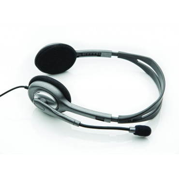 Logitech | LGT-H110 | Stereo headset | Black, Silver