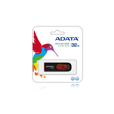 ADATA | C008 | 32 GB | USB Type-A | Black/Red