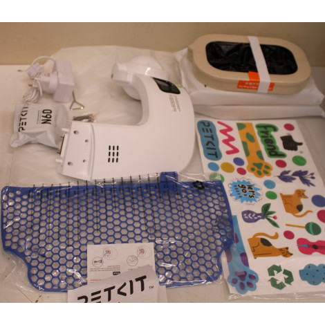 SALE OUT. PETKIT Automatic Cat Litter Box | Purobot Ultra | White | USED, SRATCHED, MISSIG INNER PACKAGING | 24 month(s)
