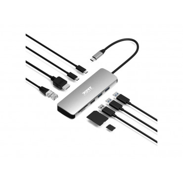 PORT DESIGNS Docking Type C 9 In 1 - 1 X 4K HDMI - Pd 85W - Retail Btoc Only | PORT CONNECT