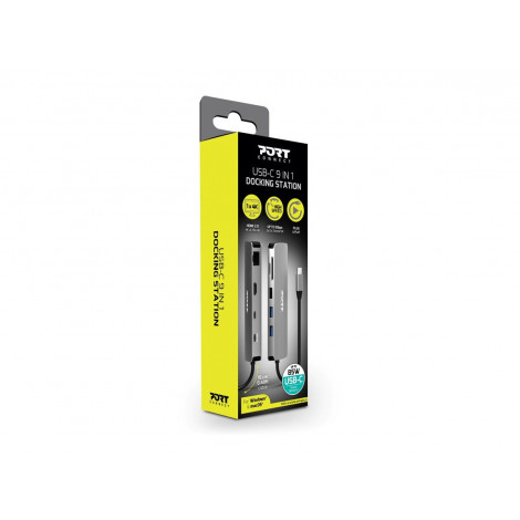 PORT DESIGNS Docking Type C 9 In 1 - 1 X 4K HDMI - Pd 85W - Retail Btoc Only | PORT CONNECT