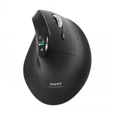 PORT CONNECT Mouse | ERGO AUDITOR | Wireless | Bluetooth, 2.4 GHz | Black